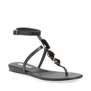 Diane von Furstenberg DVF Black 'Perugia' Sandals